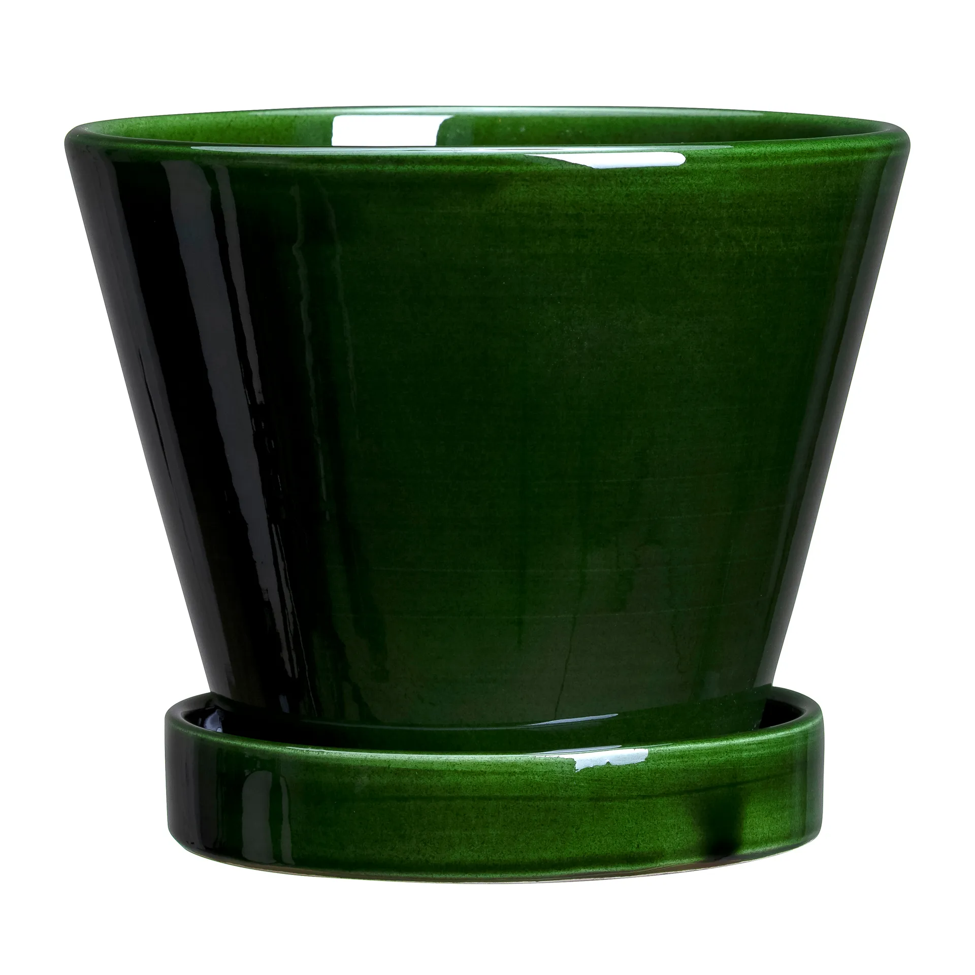 Julie krukke glassert Ø13 cm, Green emerald Bergs Potter