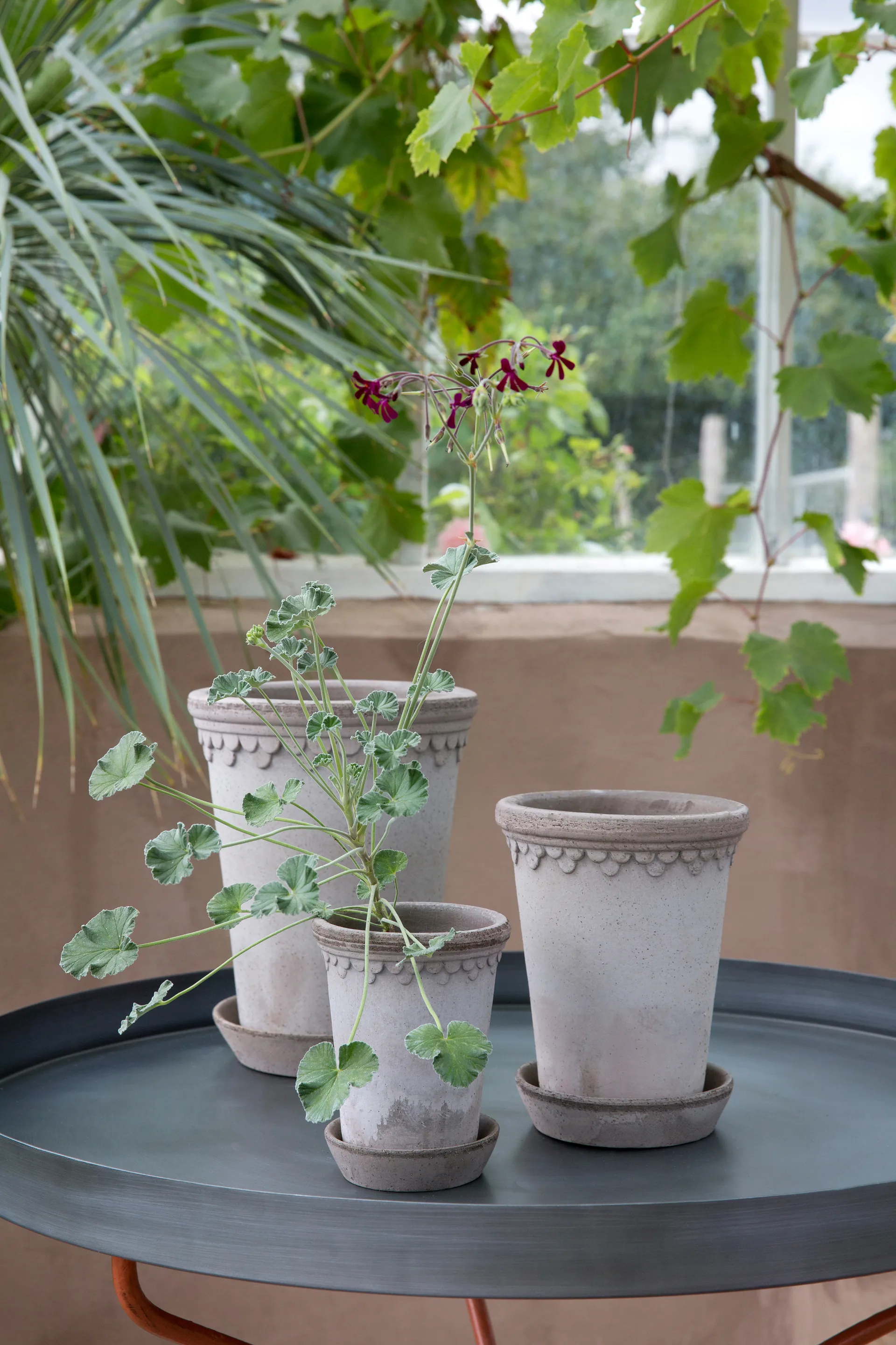 København krukke høy Ø14 cm, Grå Bergs Potter