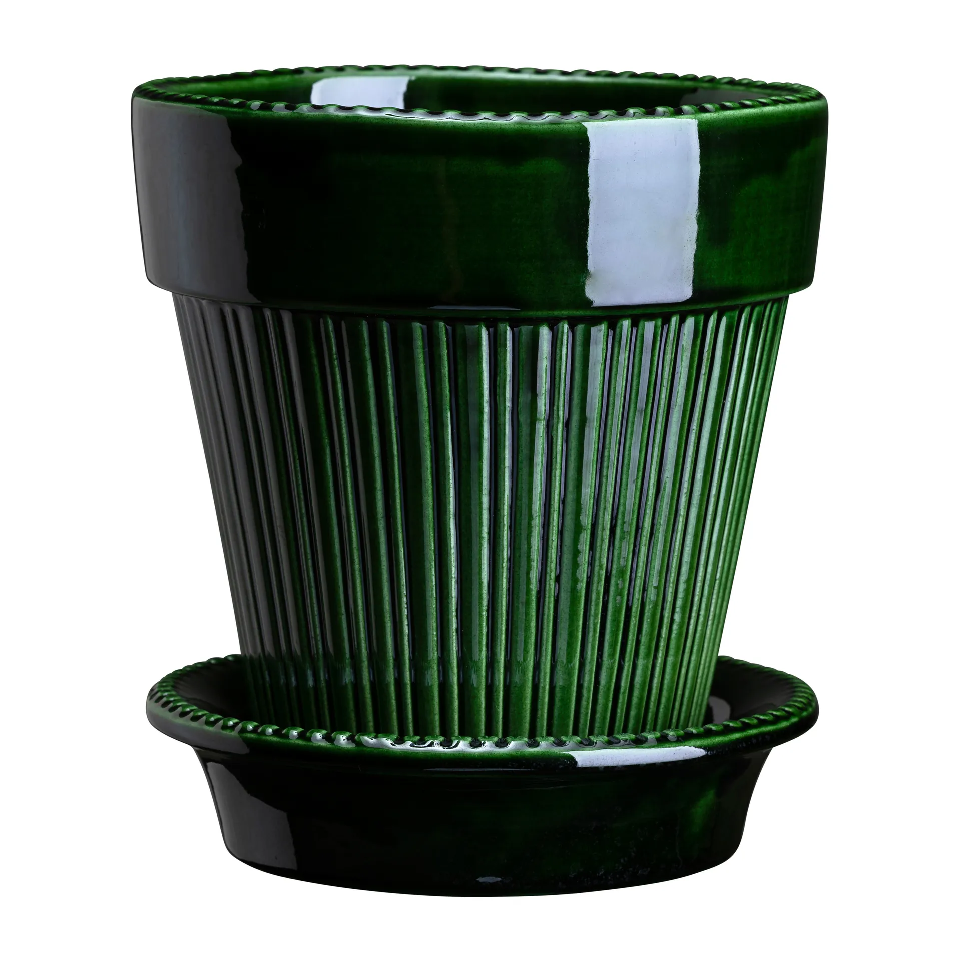 Simona krukke glasert Ø18 cm, Green Bergs Potter