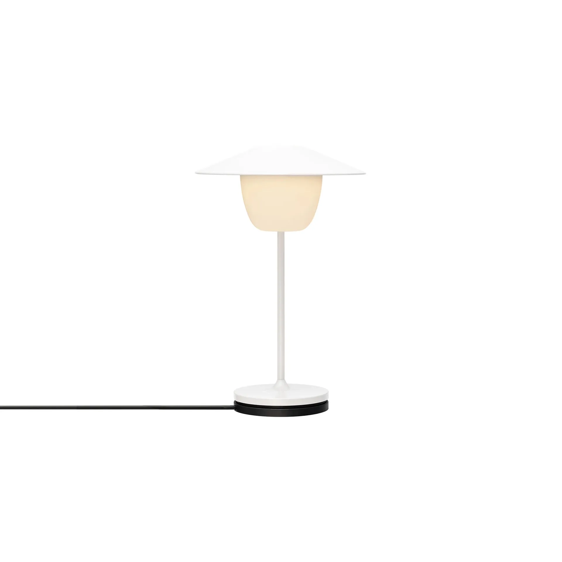 Ani mini LED-lampe 21,5 cm, Hvit blomus