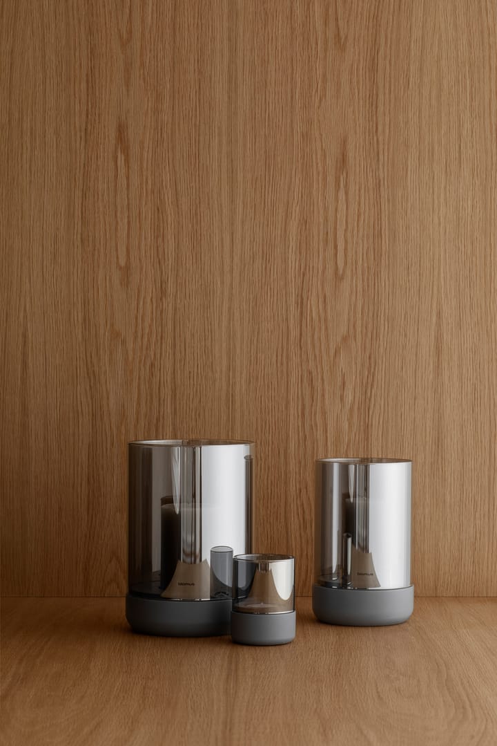 Calma stormlykt Ø12 cm, Gray-smoke blomus