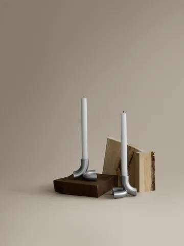 Doodle lysestake - Matt rustfritt stål - blomus