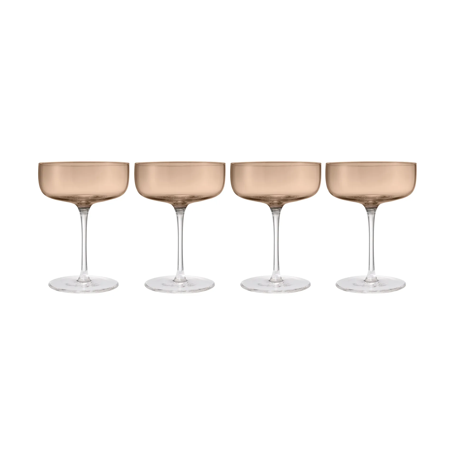 Fuumi champagneglass Coupe 28 cl 4-pk, Coffee-Klar blomus