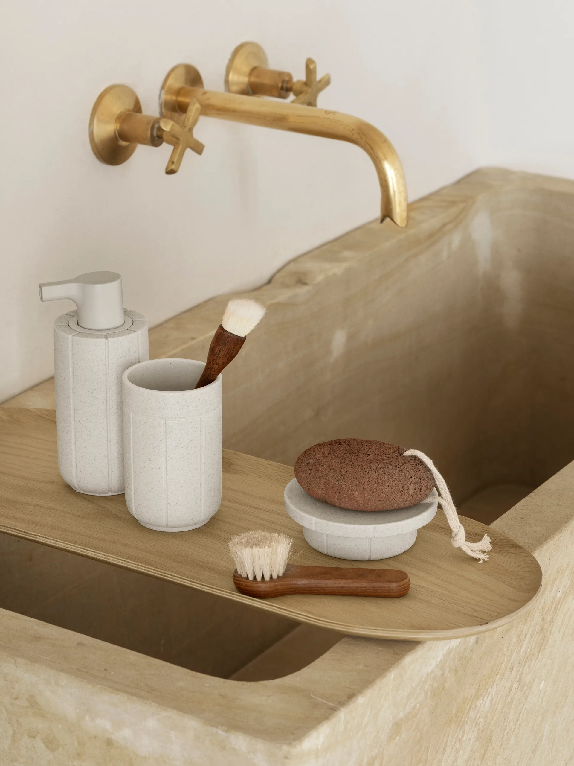 Kua tannbørstekrus, Moonbeam, Ø7x11 cm blomus