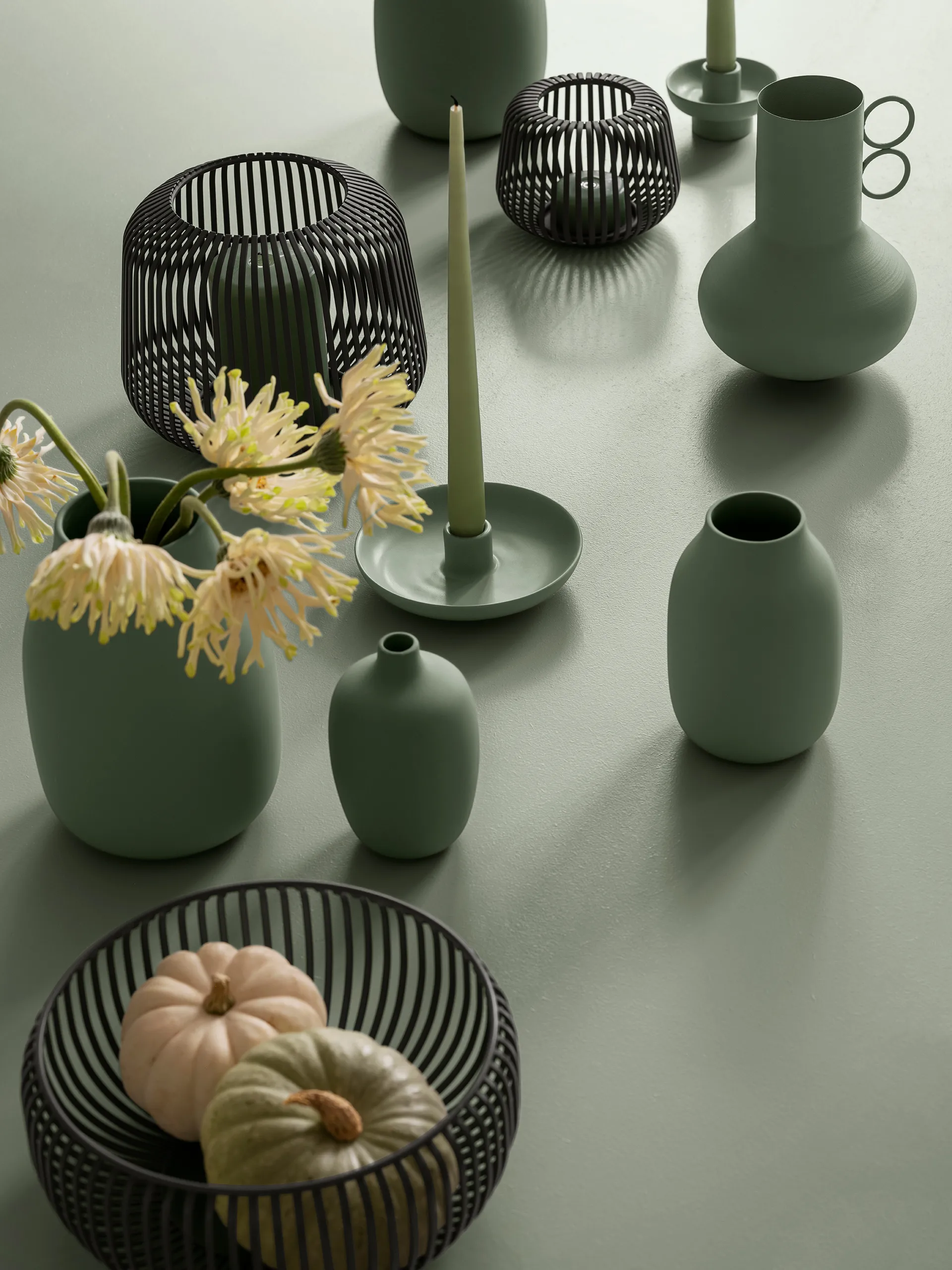 Lito lanterne lyslykt Ø 20 cm, Agave Green blomus