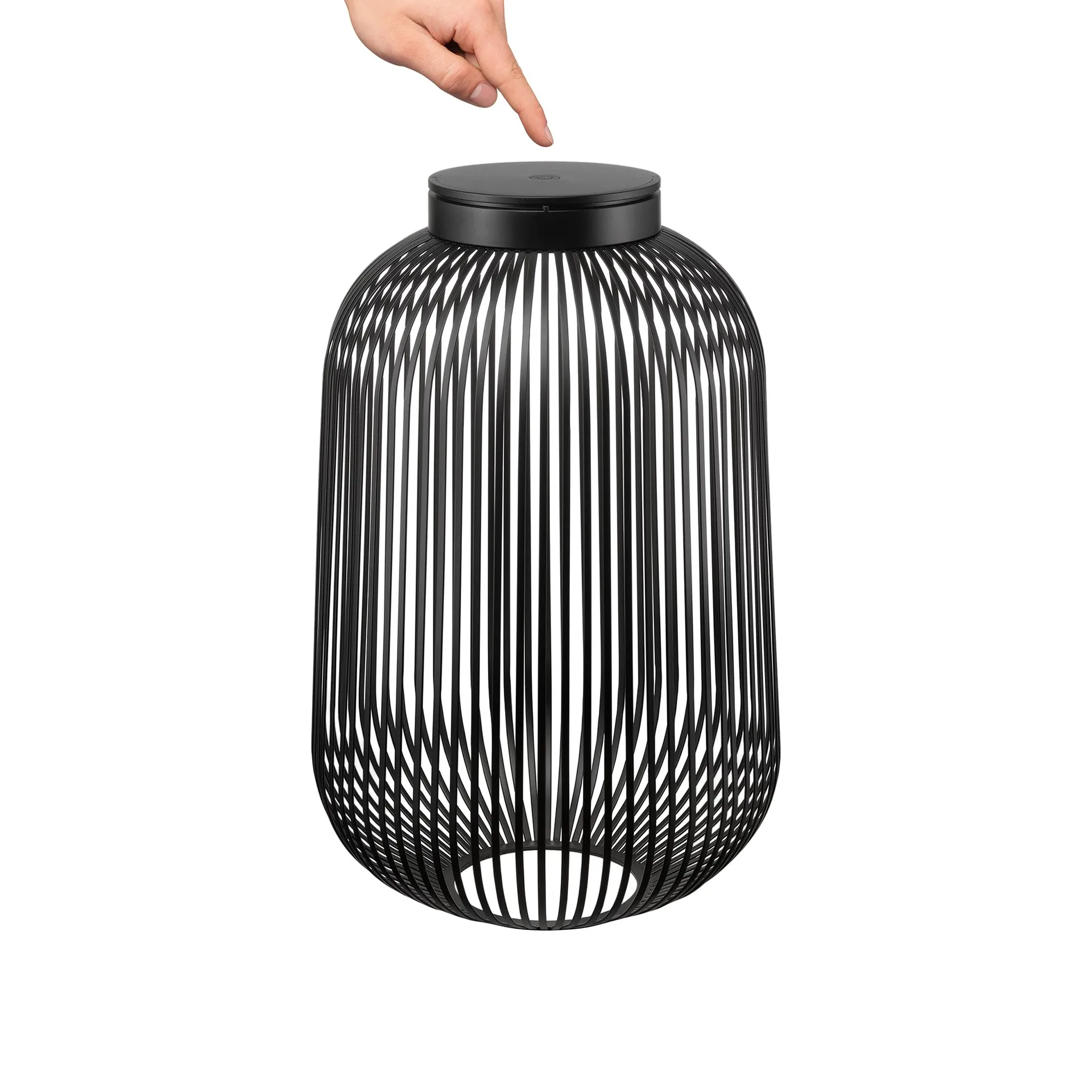 Lito LED-Lampe L, Svart blomus