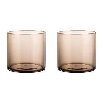 Mera glass 20 cl 2-pakning - Coffee - blomus