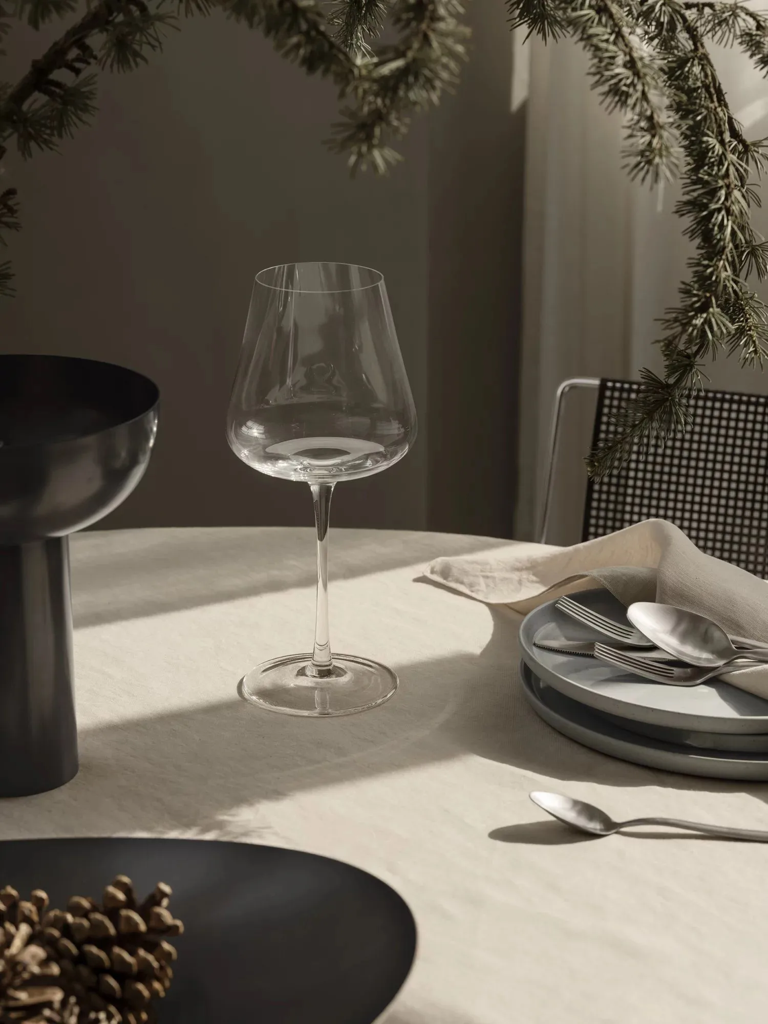 MIYABI hyacintvase Ø 17 cm, Burned metal blomus