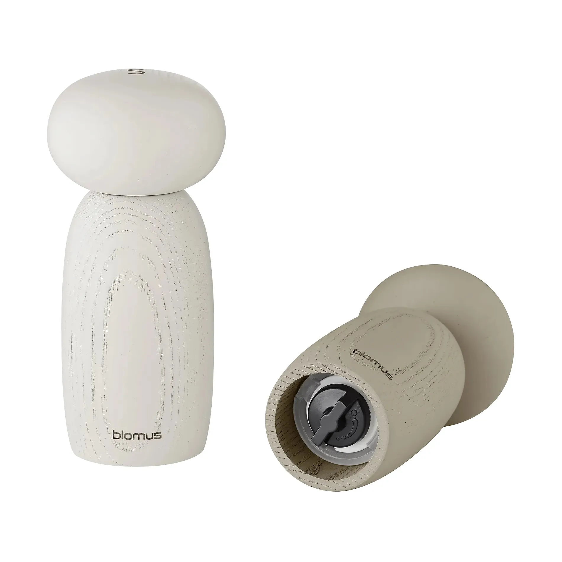 Moli Salt- og pepperkvernsett 13 cm, Moonbeam blomus