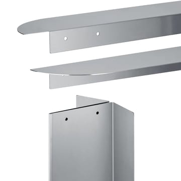 ORU benk 80x45 cm - Matt rustfritt stål - blomus