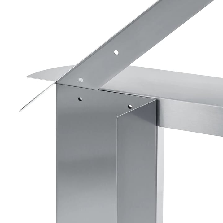 ORU benk 80x45 cm, Matt rustfritt stål blomus