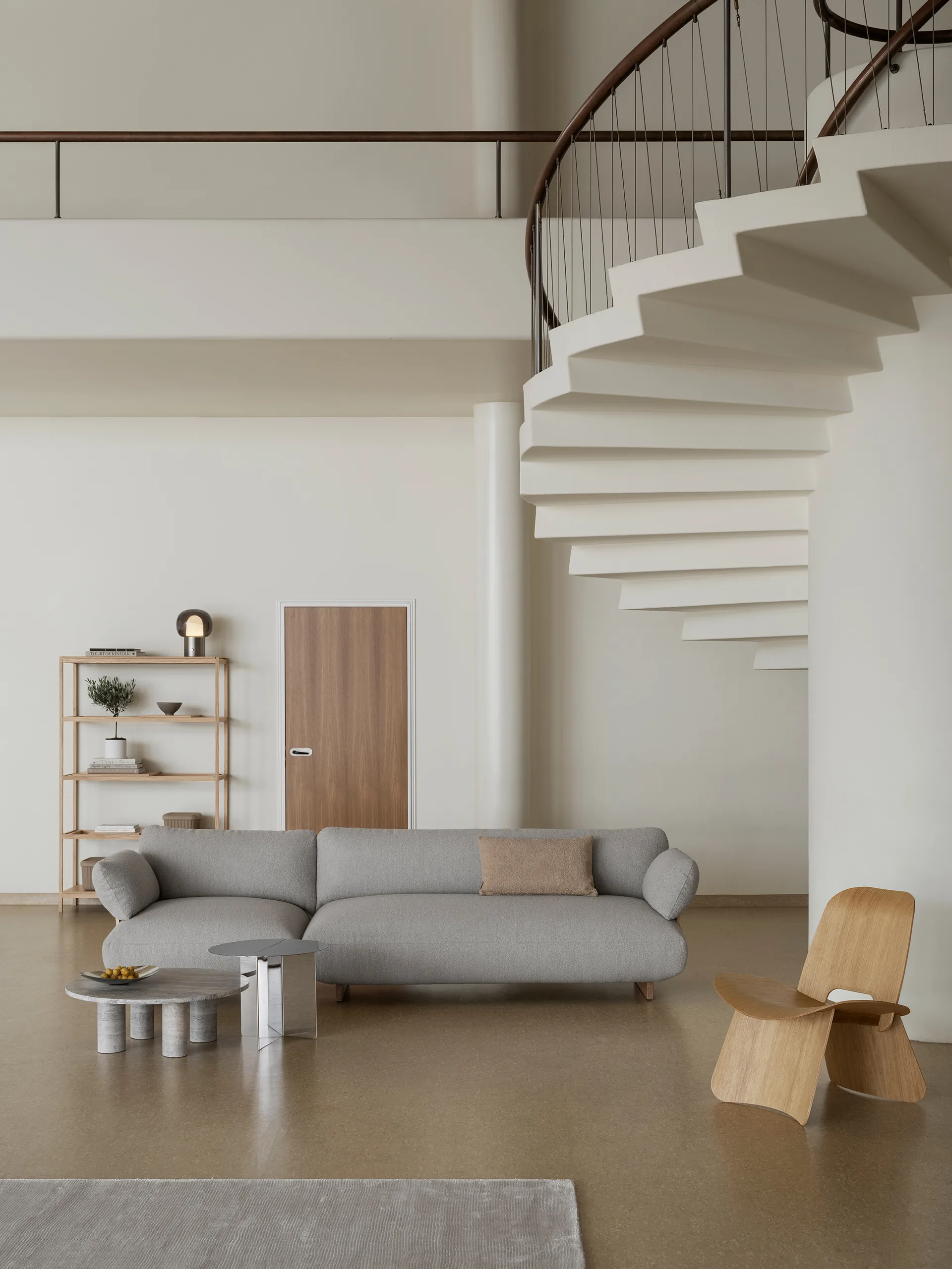 ORU sidebord M Ø50 cm, Polert rustfritt stål blomus