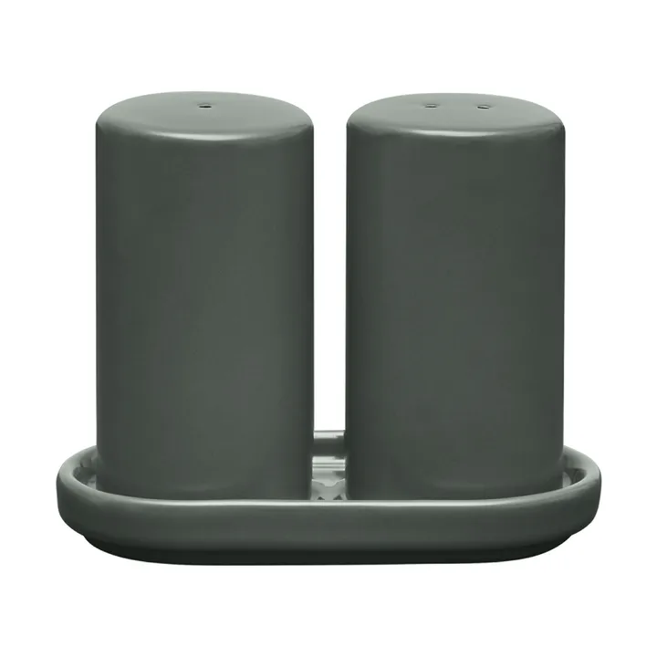 Pilar salt- og pepperkar 2 deler - Agave Green, Ø4,5x11,5 cm - Blomus