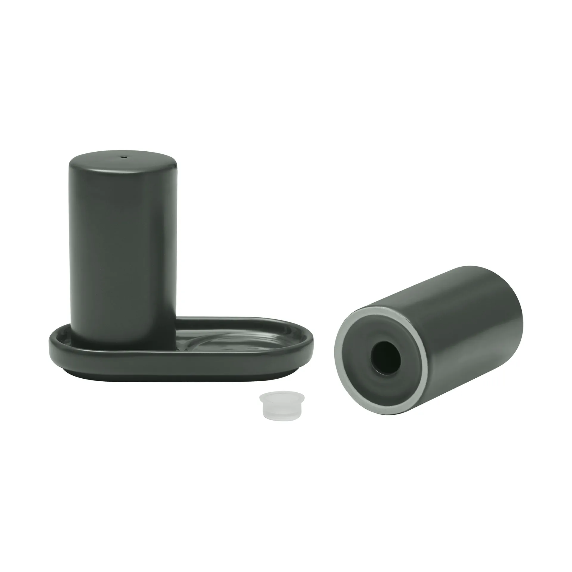 Pilar salt- og pepperkar 2 deler, Agave Green, Ø4,5x11,5 cm blomus