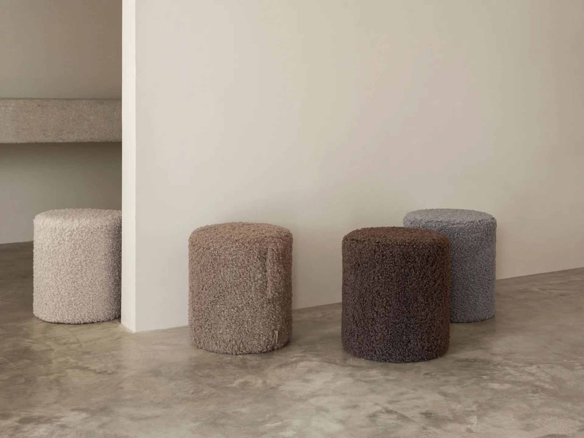 Teddy sittepuff, Moonbeam, Ø35x40 cm blomus