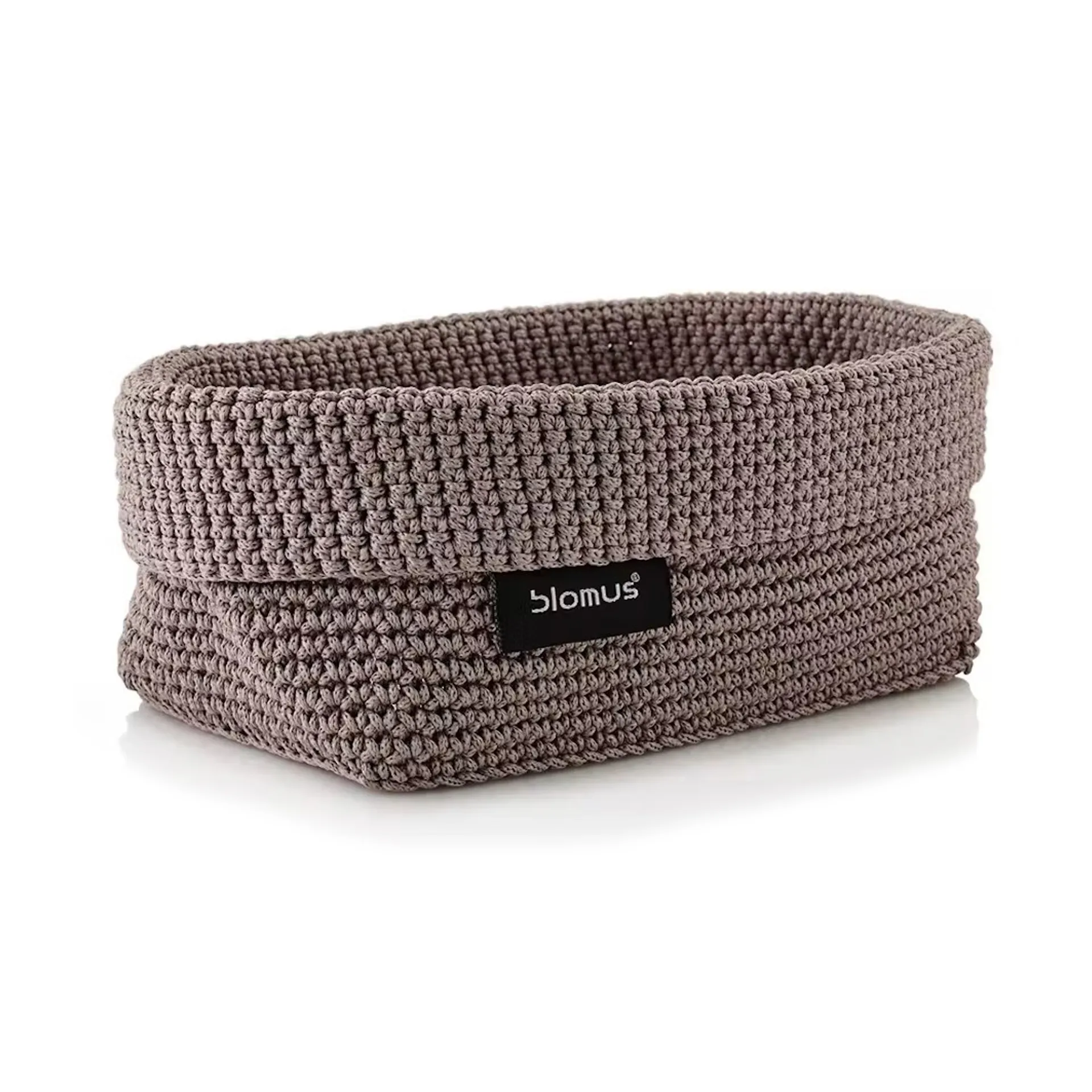 Tela tekstilkurv L 12 x 20 cm, Taupe blomus