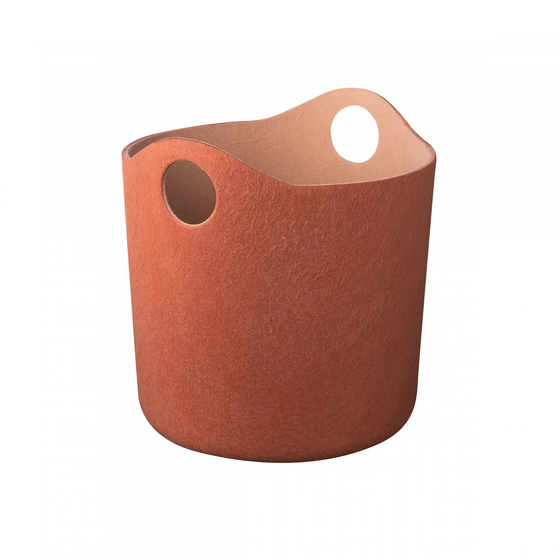 Tiggy oppbevaringskurv pledd M Ø 42,5 cm, Rustic brown-tan blomus