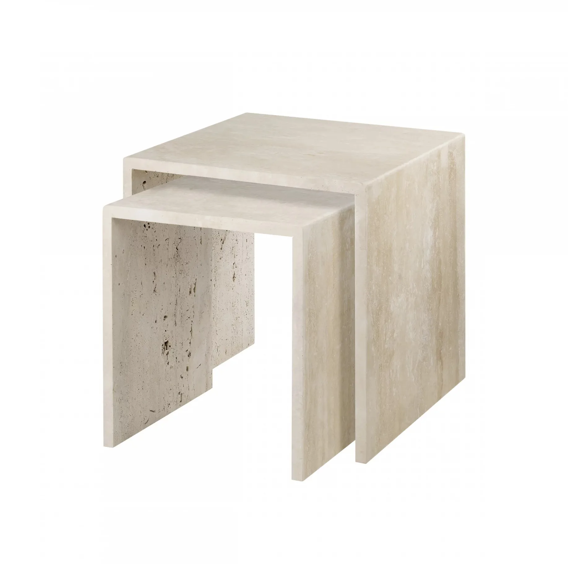 Varu sidebord 2 deler, Travertine blomus
