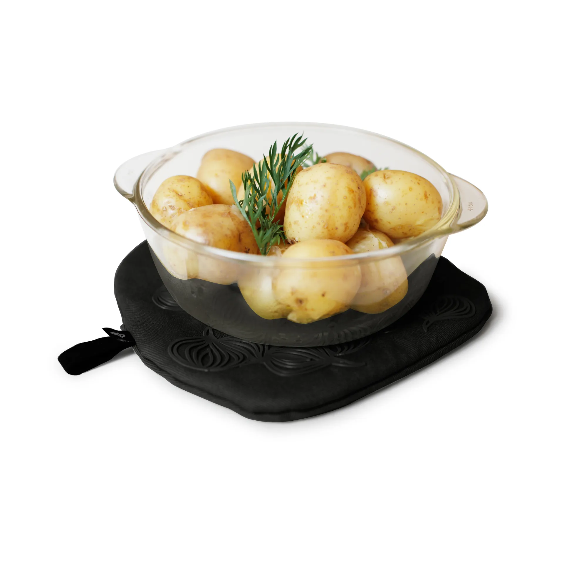 Bosign non-slip gryteklut med lomme, Svart Bosign