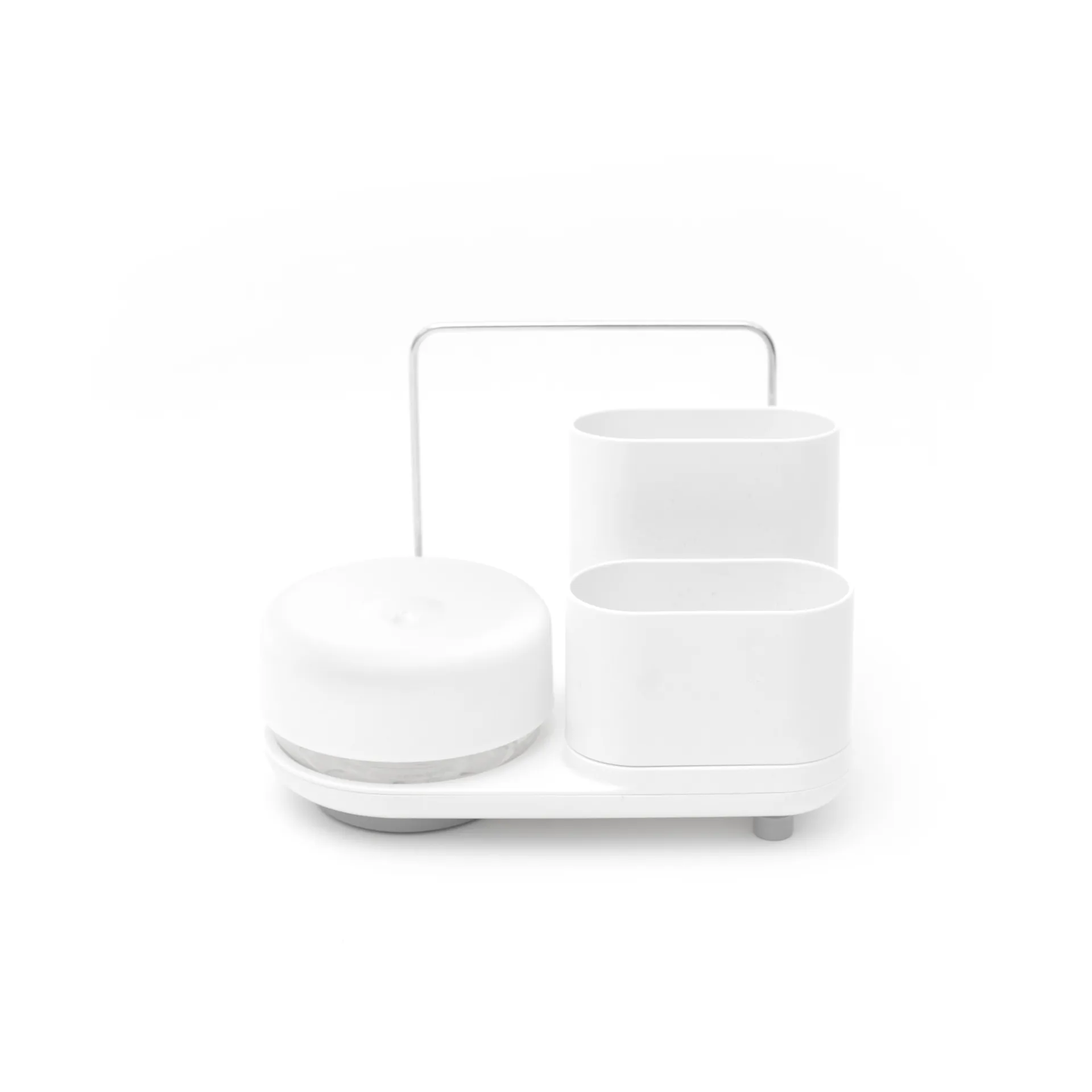 Do-Dish Caddy PLUS oppvaskmiddelspumpe med oppbevaring, Hvit Bosign