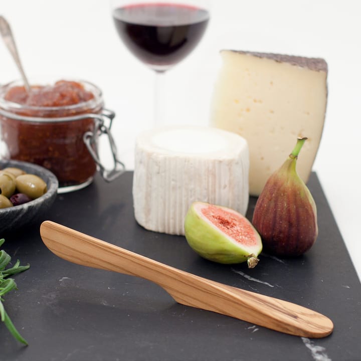 Selvstående smørkniv large tre, Olivtre Bosign