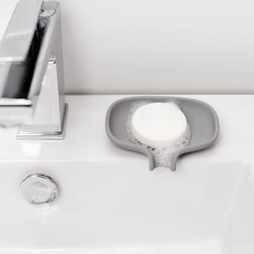 Soap Saver Flow såpefat med dreneringsrør small - Grå - Bosign
