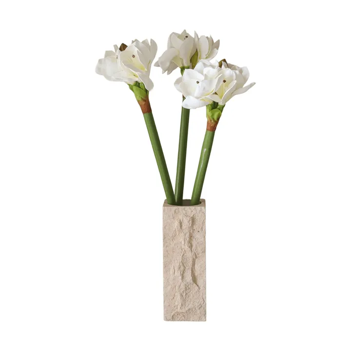 Amaryllis kunstig bukett - Hvit, 73 cm - Botané