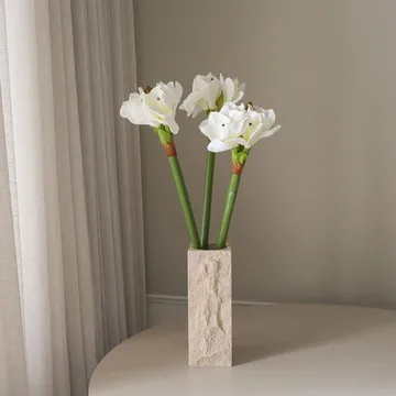 Amaryllis kunstig bukett - Hvit, 73 cm - Botané