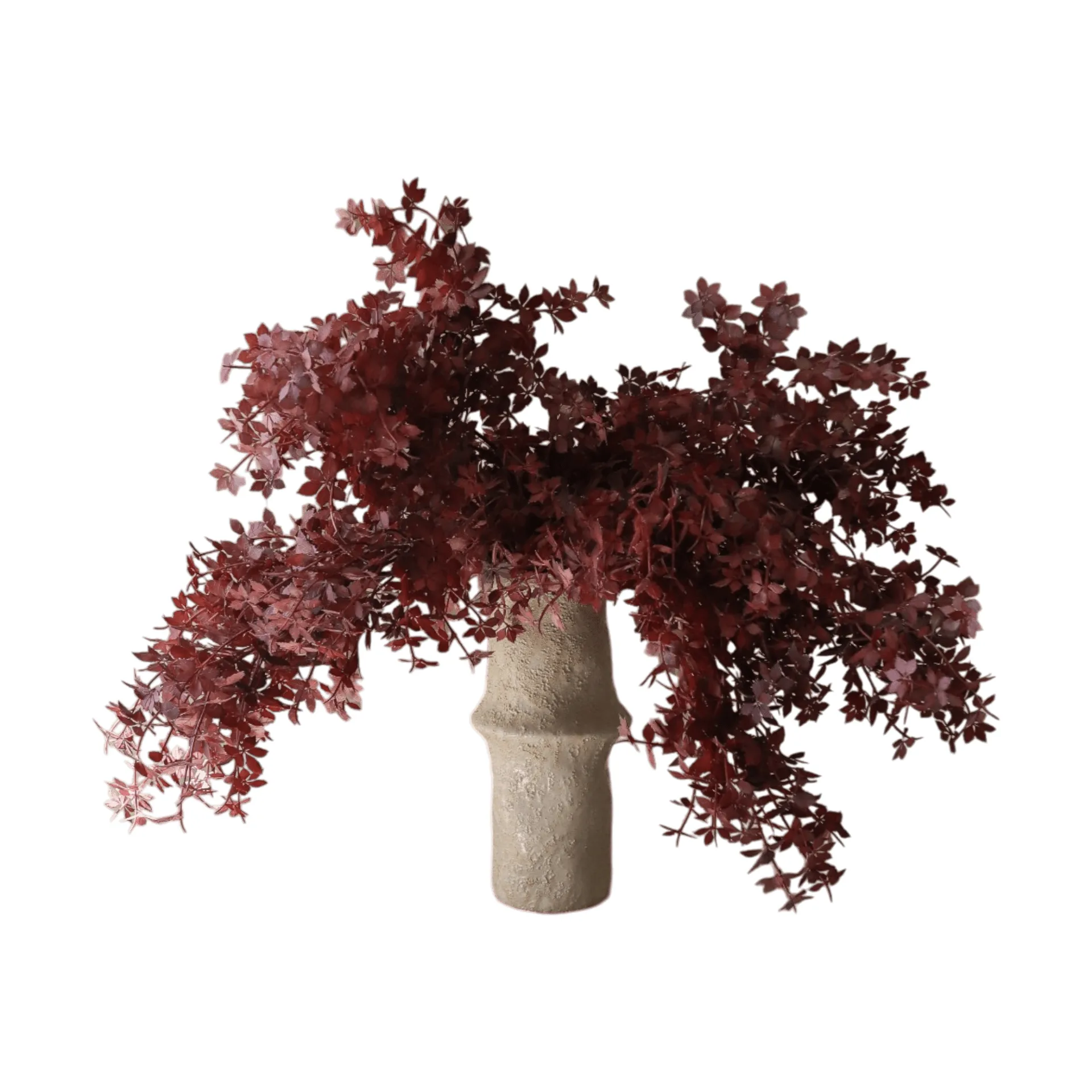 Burgundy Maple Branch kunstig bukett, 107 cm, 4 stk Botané