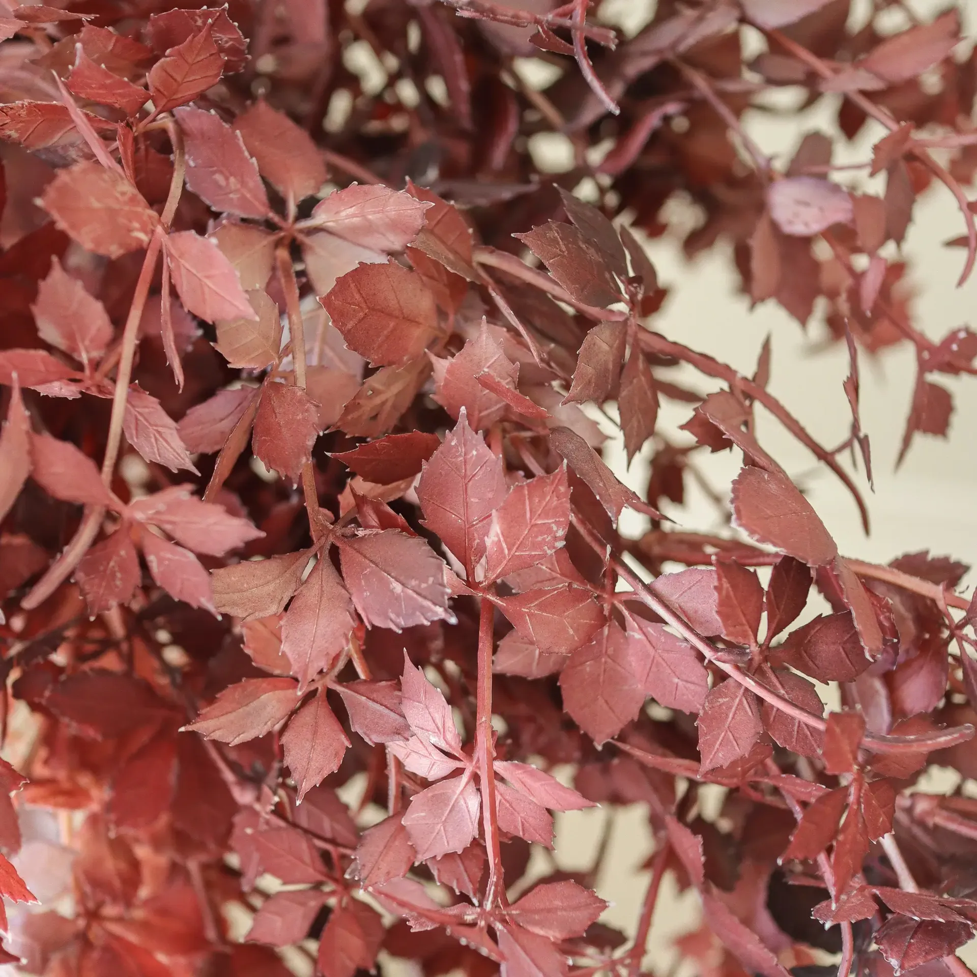 Burgundy Maple Branch kunstig bukett, 107 cm, 4 stk Botané