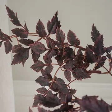 Burgundy Plum Leaves kunstig bukett - 85 cm, 4 stk. - Botané