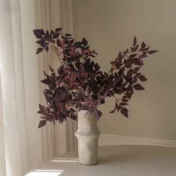 Burgundy Plum Leaves kunstig bukett - 85 cm, 4 stk. - Botané