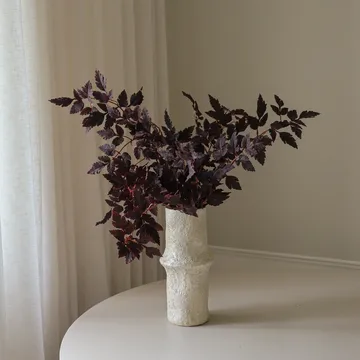Burgundy Plum Leaves kunstig bukett - Rød, 85 cm, 1 stk - Botané