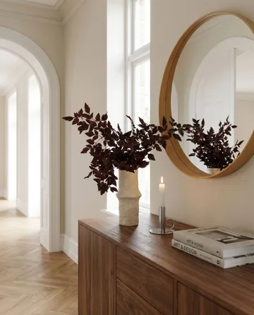 Burgundy Plum Leaves kunstig bukett - Rød, 85 cm, 1 stk - Botané