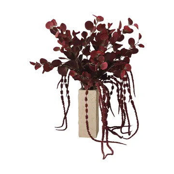 Burgundy veil kunstig bukett - Eukalyptus, amarant, 84 cm - Botané
