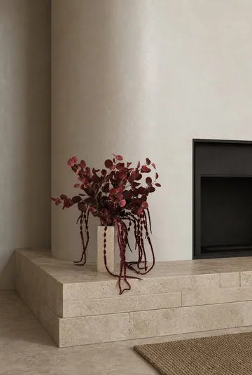 Burgundy veil kunstig bukett - Eukalyptus, amarant, 84 cm - Botané