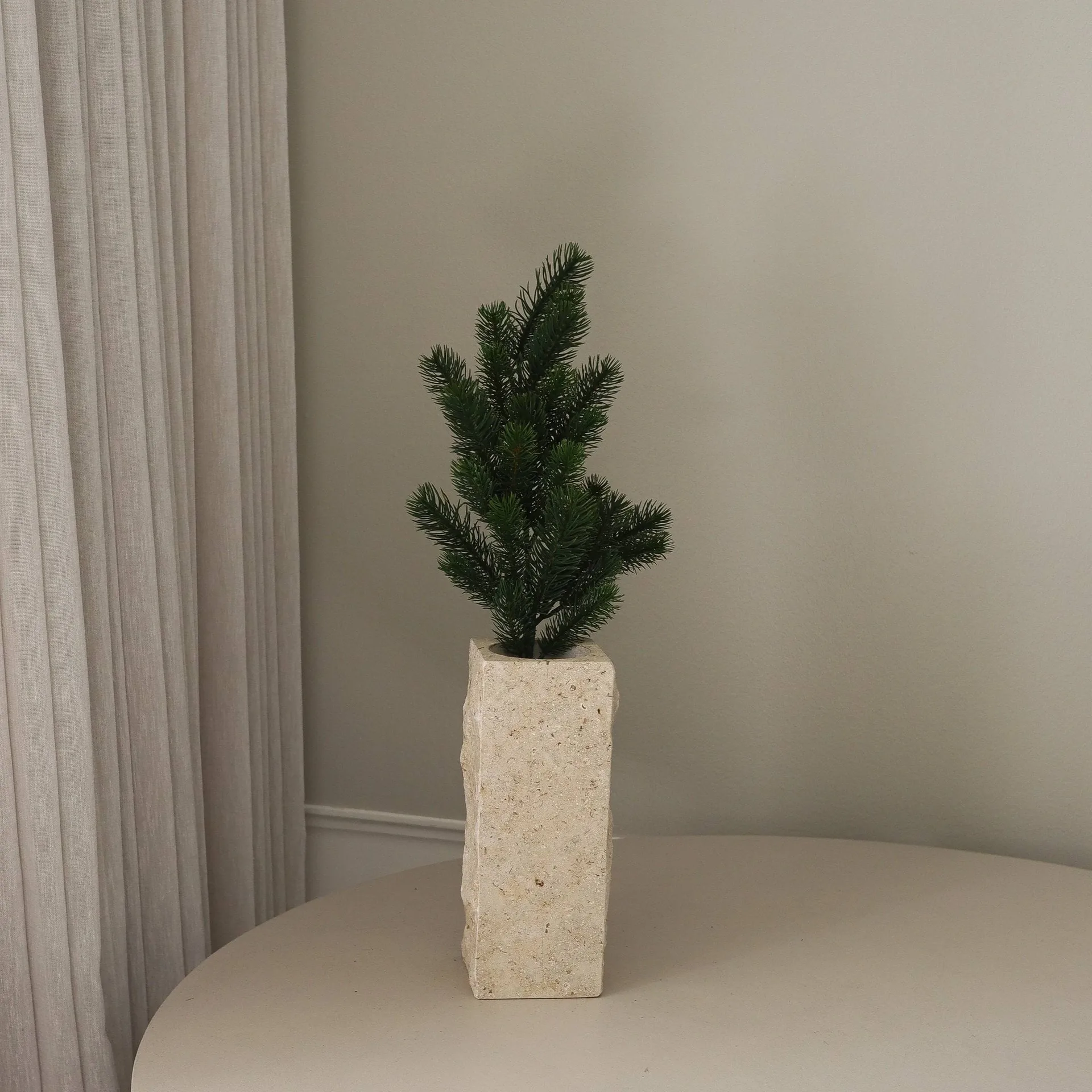 Gren av tall kunstig plante, Grønn, 65 cm Botané