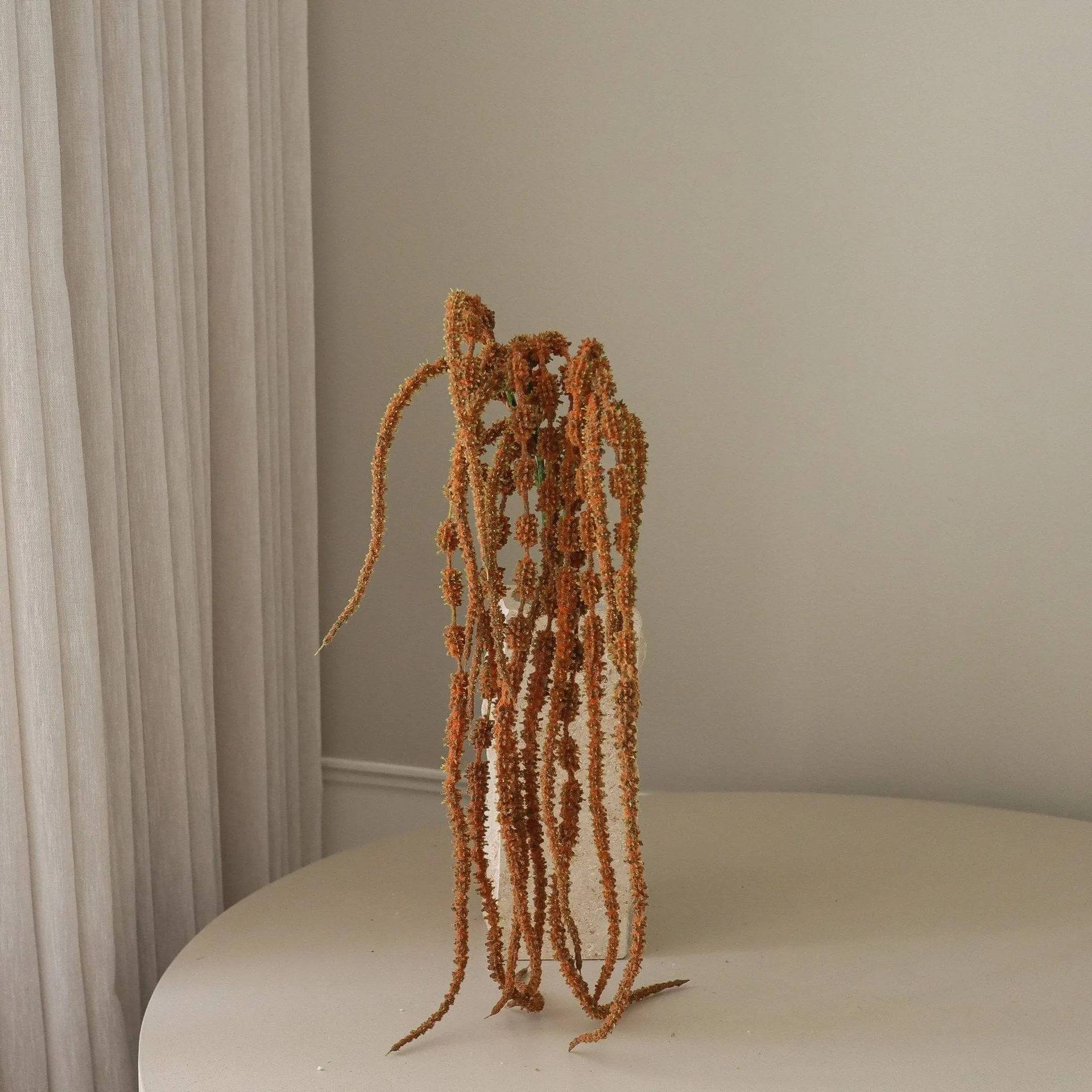 Hengende amarant kunstig blomst, Brun, 112 cm Botané
