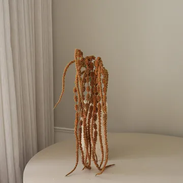 Hengende amarant kunstig blomst - Brun, 112 cm - Botané