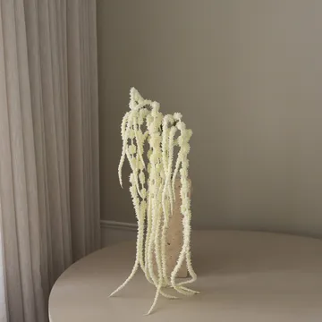 Hengende amarant kunstig blomst - Hvit, 112 cm - Botané