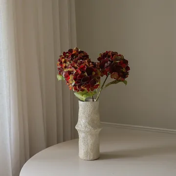 Hortensia kunstig blomst - Dyp burgunder, 60 cm, 1 stk - Botané