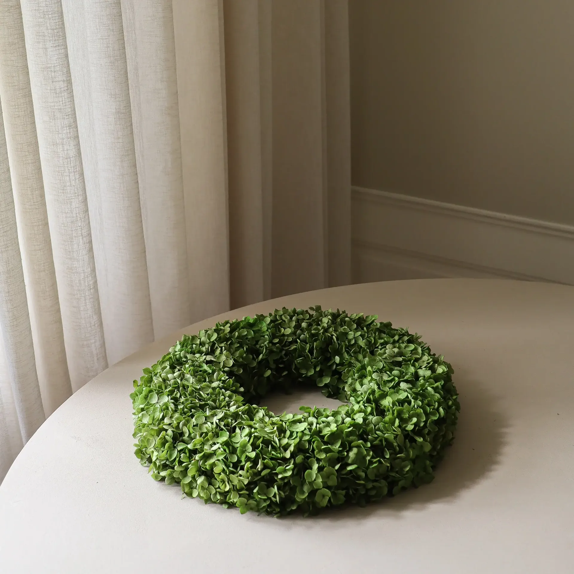 Hortensia Wreath blomsterkrans, Green, Ø40 cm Botané