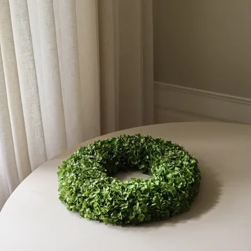 Hortensia Wreath blomsterkrans - Green, Ø40 cm - Botané