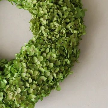 Hortensia Wreath blomsterkrans - Lysegrønn, Ø40 cm - Botané