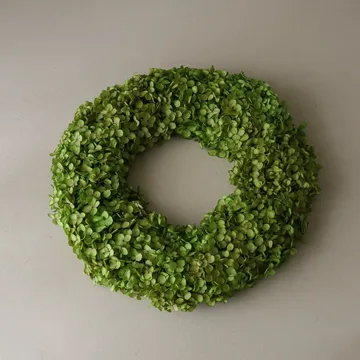 Hortensia Wreath blomsterkrans - Lysegrønn, Ø40 cm - Botané