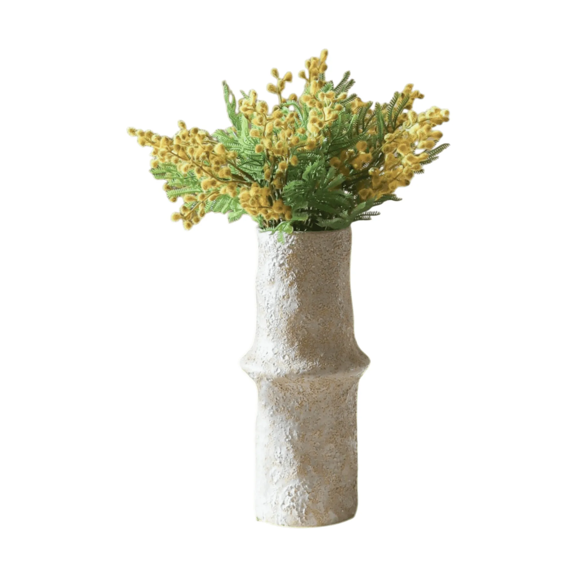Mimosa kunstig bukett, Mini, gul 10 stk Botané