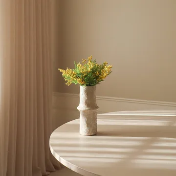 Mimosa kunstig bukett - Mini, gul 10 stk - Botané