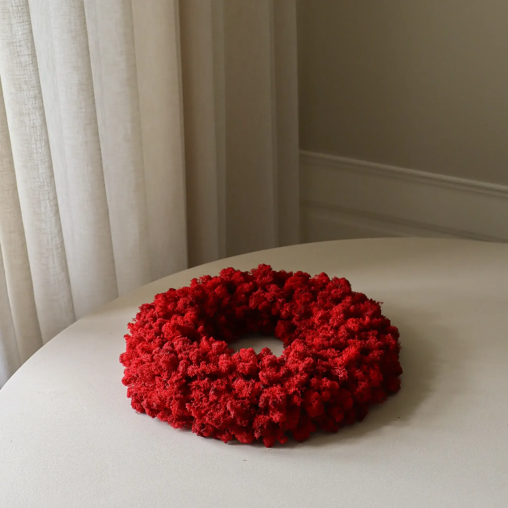 Moss Wreath mosekrans, Red, Ø40 cm Botané