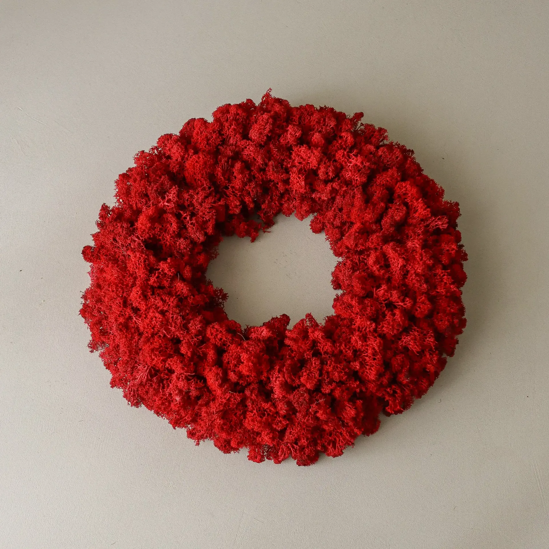 Moss Wreath mosekrans, Red, Ø40 cm Botané