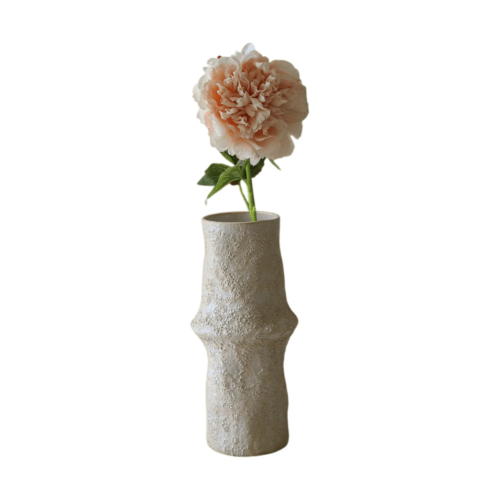 Pion kunstig blomst, Lyserosa, 56 cm, 1 stk Botané